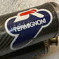 Termignoni Pair Oval Carbon Fiber Exhaust Silencers 45mm Bore 48mm Bore