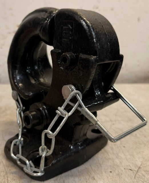 Heavy-Duty Rigid-Mount 10-Ton Pintle Hook Trailer Towing Coupler Hitch