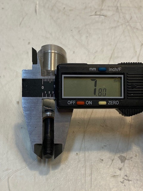 Bimba D-51850-A-25 Pneumatic Manifold Cylinder 3-3/4" L 28mm OD 8mm Thread