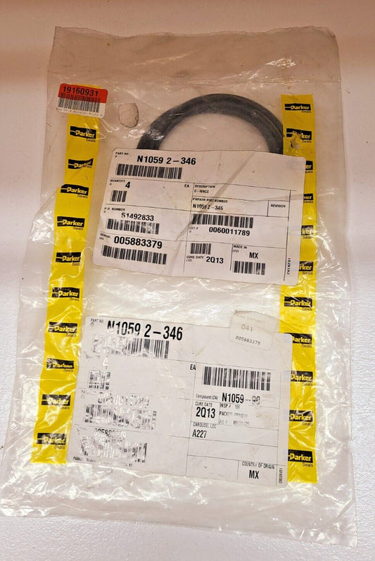 4 Quantity of Parker O-Rings N1059 2-346 | 005883379 (4 Qty)