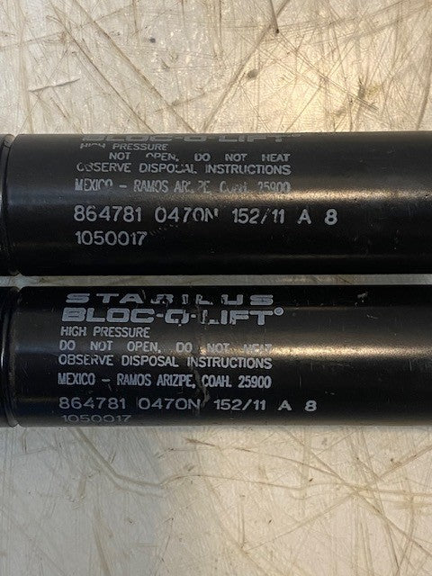 2 Quantity of Stabilus Bloc-O-Lift Gas Spring 864781 0470N 152/11 A 8 (2 Qty)