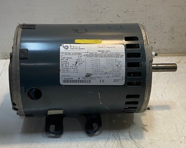 GE Motors & Industrial Systems A-C Motor HD56FL651 Model 5K49MN4293BX