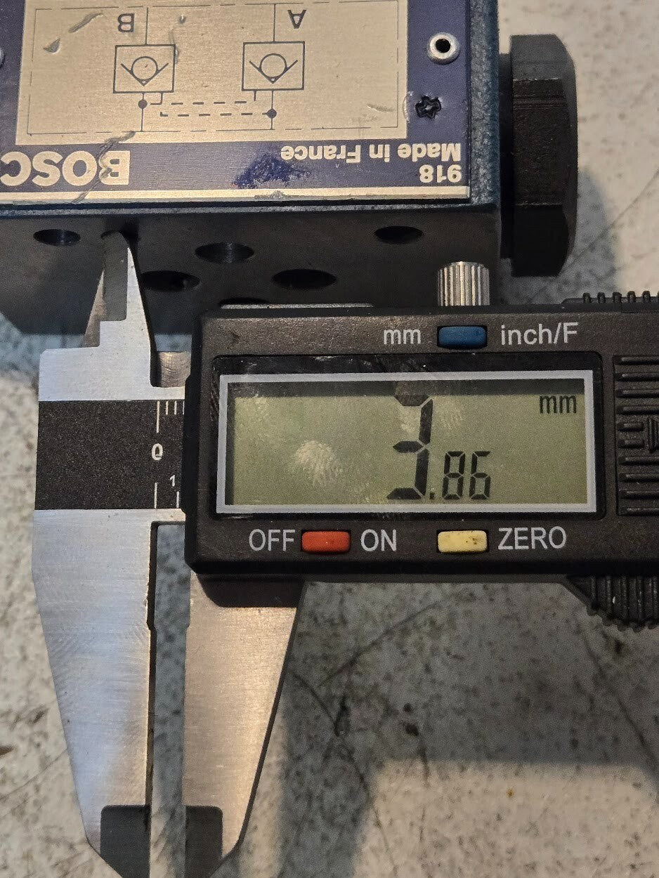 Bosch Manifold Check Valve 0 811 024 105 | 872 | Max Pressure 4500 PSI 315 Bar