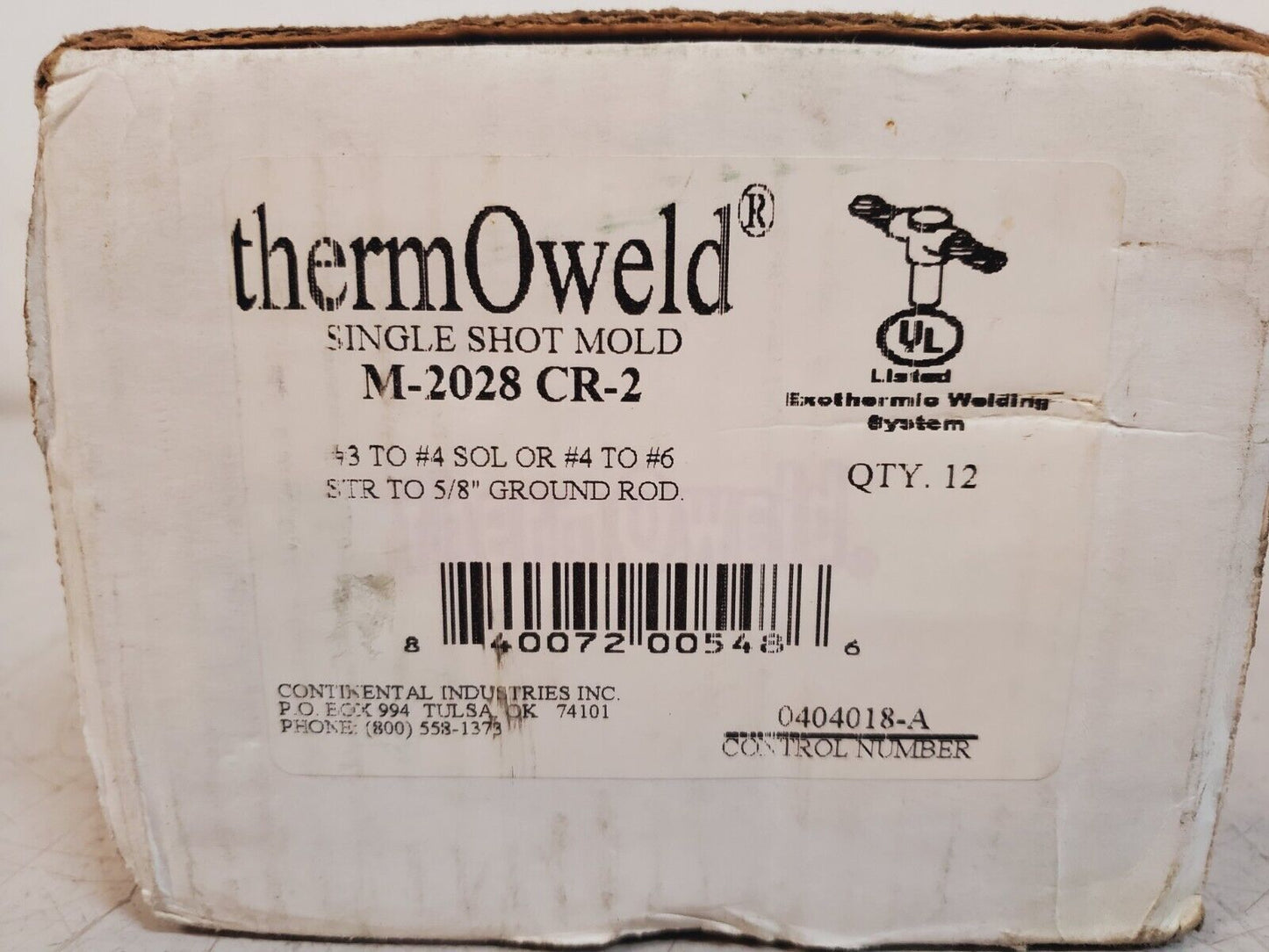 12 Qty. of ThermOweld Single Shot Molds M-2028 | CR2 (12 Qty)