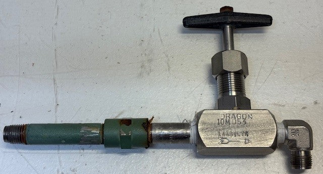 1/4" Dragon Needle Valve T-Handle 6000# 316 SS with Fittings | 10M053 |
