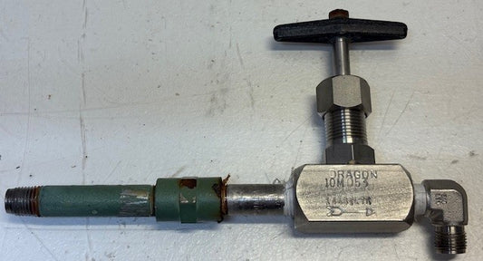 1/4" Dragon Needle Valve T-Handle 6000# 316 SS with Fittings | 10M053 |