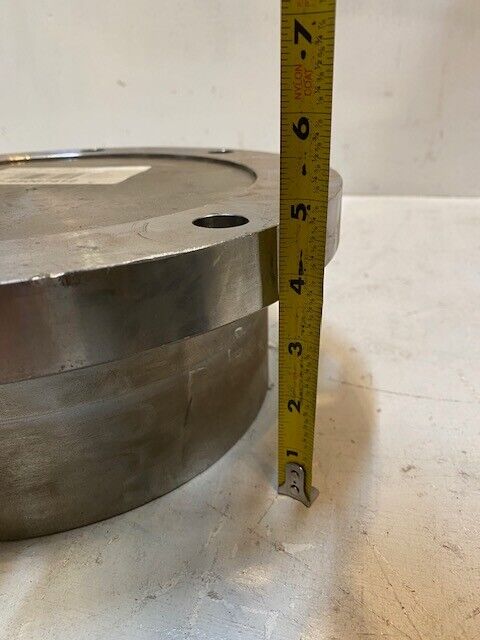 Solid Metal Pipe End Cap 12-1/2" Dia With 8 Bolt Holes 19mm 4-3/4" Height