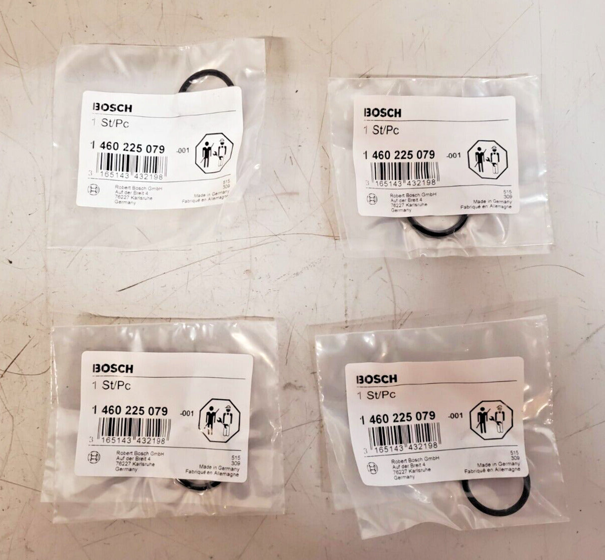 4 Qty. of Bosch O-Rings 1 460 225 079 | 1460225079 | 1 460 225 079 - 001 (4 Qty)