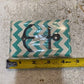 2 Quantity of Light Switch Plates Teal & White Chevron & Anchor 72077-1 (2 Qty)