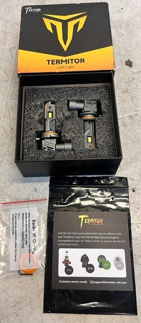 Termitor 9012 HIR2 LED Bulbs 800% Super Bright 6500K Mini Size 2 Pack Bulbs