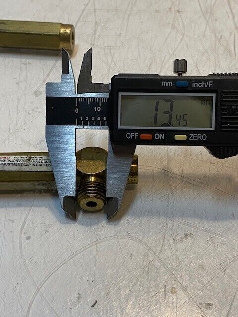 2 Quantity of Mini Brass Balanced Pressure Regulator Valves 3-1/4" L 13mm Thread