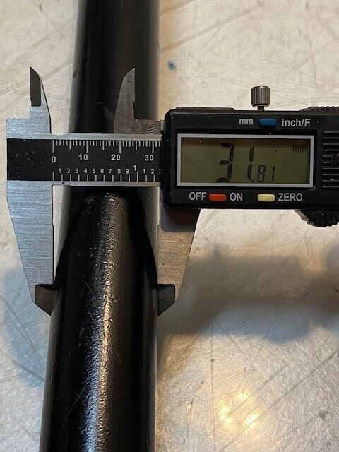 Steering Tie Rod End 47" Long 25mm Thread End 32mm Main Shaft 14mm Nose Thread