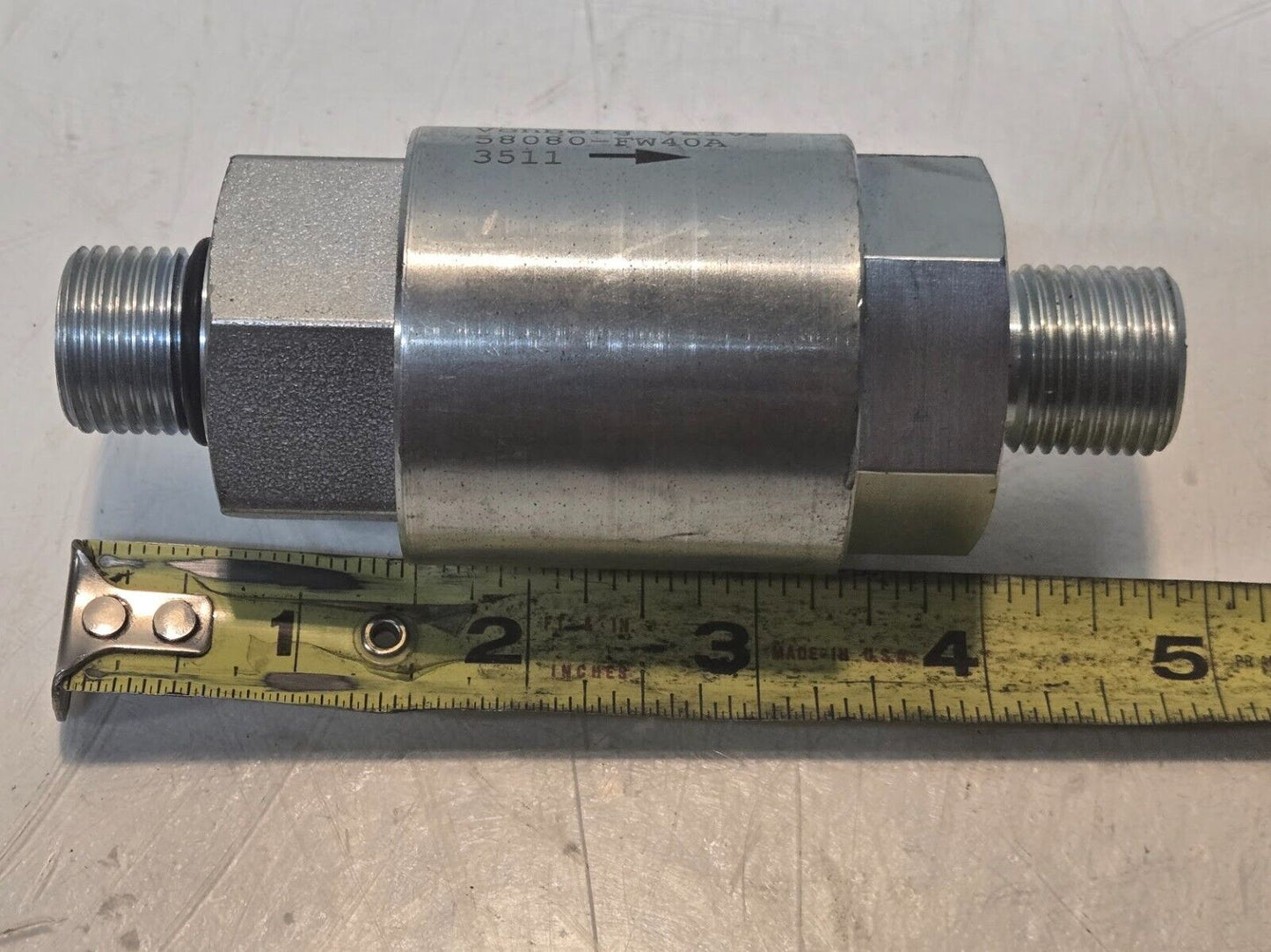 Vonberg Valve 58080-FW40A 3511 Flow Regulator for Nissan Forklift 13/16"-16 ORB