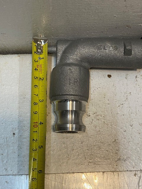SCIENCO DD6 ALUMINUM ELBOW W/ 1" MALE CAMLOCK EL99 1R