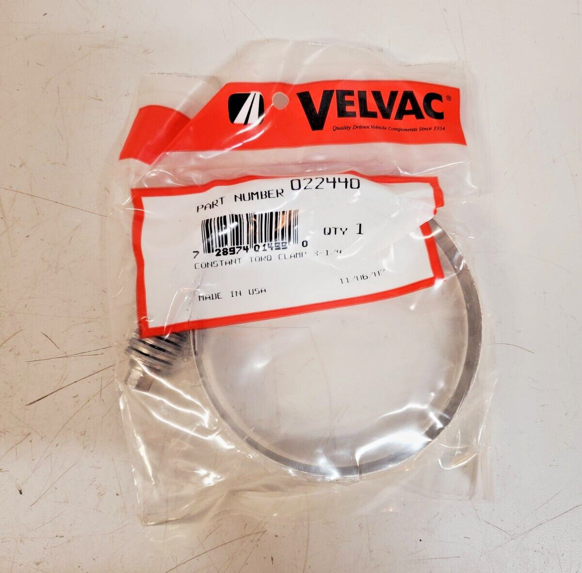 5 Quantity of Velvac Constant Torque Hose Clamps 3-1/4" | 022440 (5 Qty)