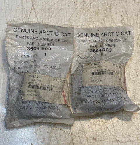 2 Quantity of Genuine Arctic Cat 3604-003 Snowmobile Slide Rail End Caps (2 Qty)