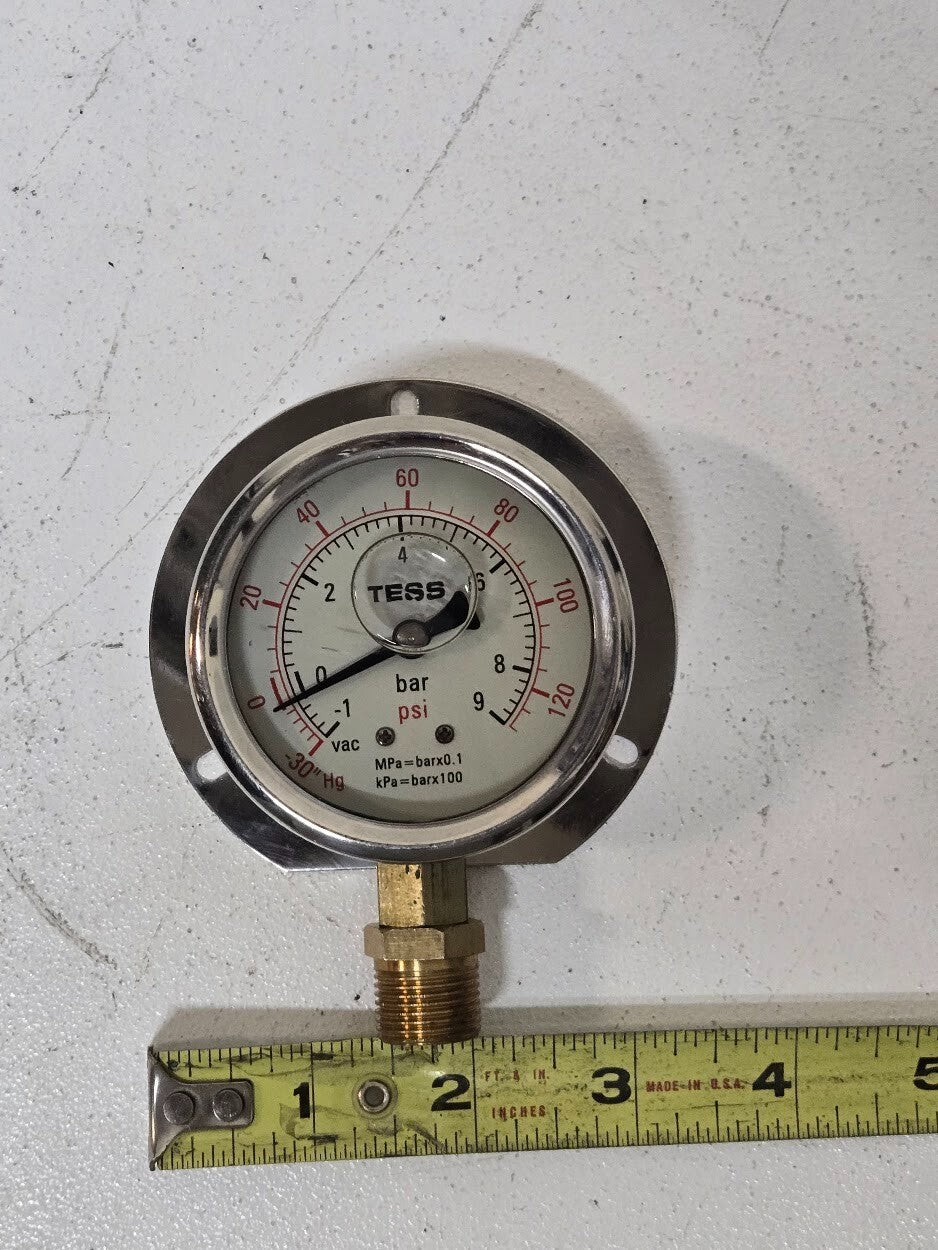 Tess Pressure Gauge -1-9bar Liquid Filled