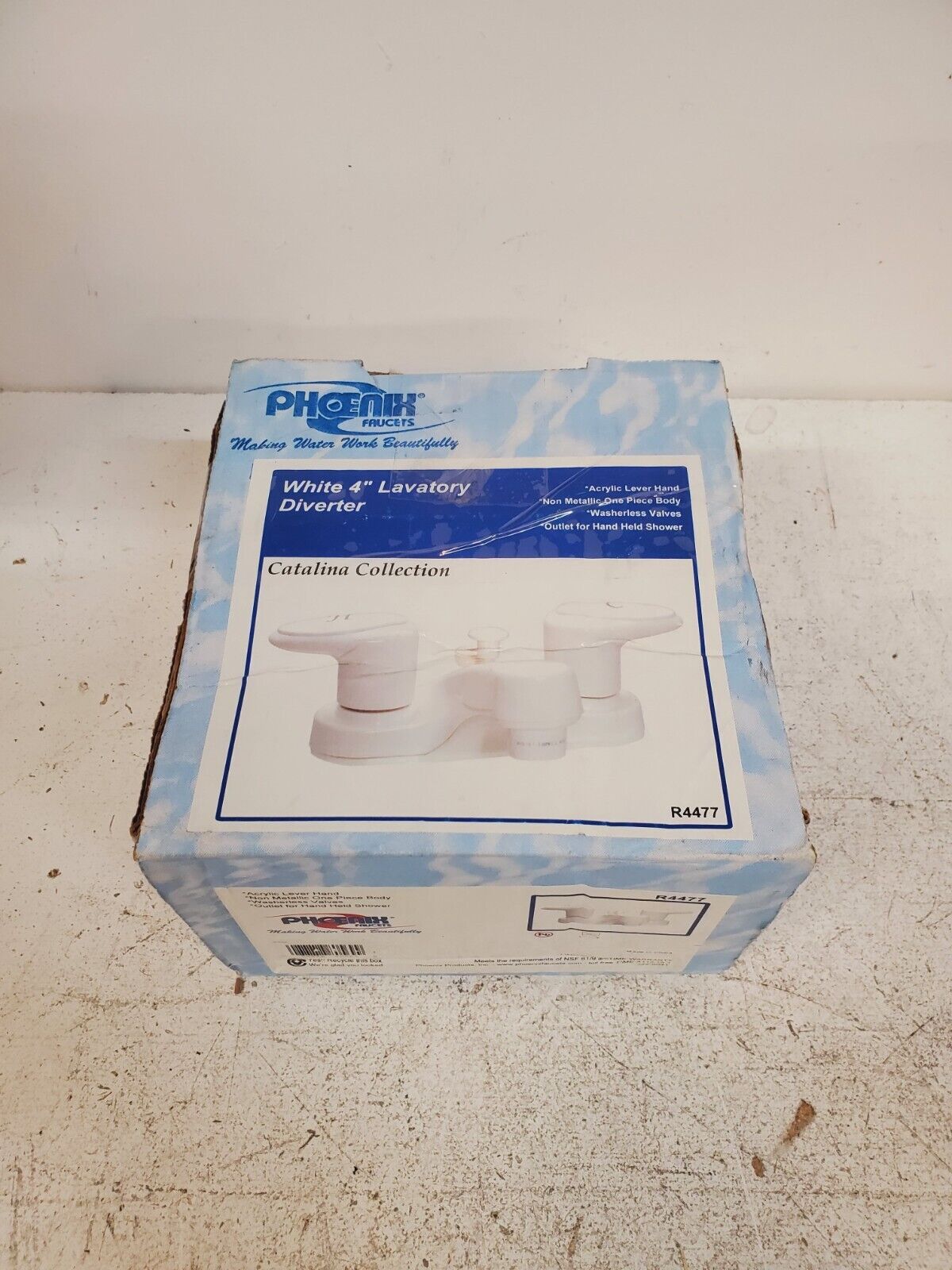 Phoenix Faucets White 4" Lavatory Diverter R4477