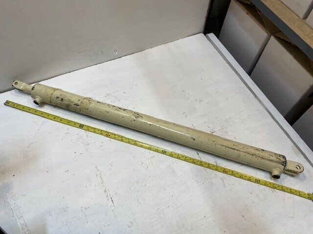 Hydraulic Cylinder, White, 40-1/2" Long 13mm Bore 61mm OD