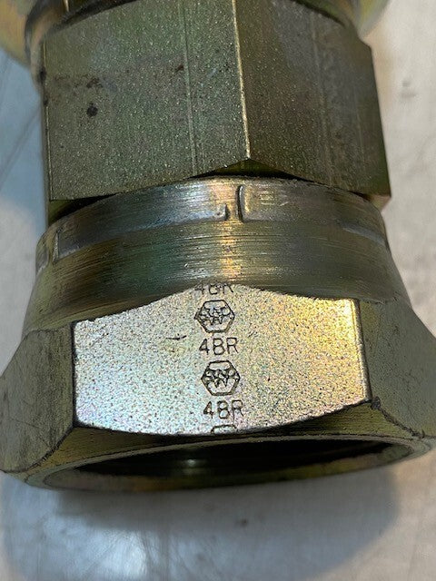 Hydraulic Hose Crimp Fitting 43020U | 12 | 620 | 4BR | 39mm Thread 60mm OD