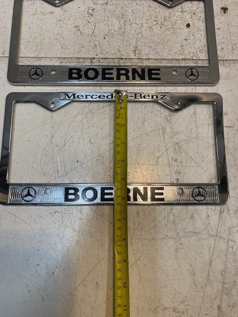 2 Quantity of Mercedes-Benz Boerne License Plate Frames (2 Quantity)