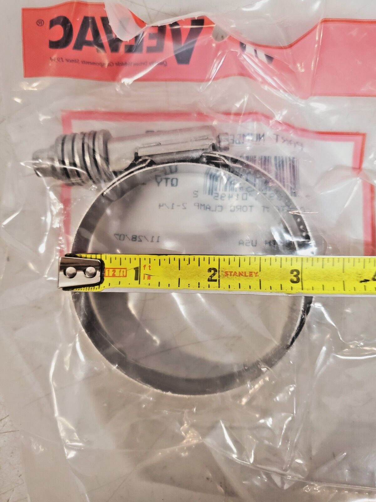 5 Qty. of Velvac Silver Constants Torque Clamps 2-1/4 | 022430 (5 Qty)