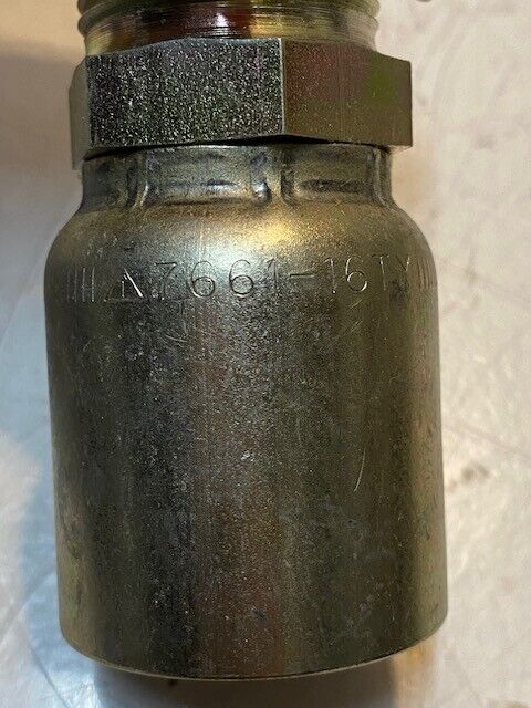 16 Quantity of Hydraulic Hose Male Crimp Fittings 7661-16TY (16 Quantity)