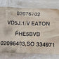 Eaton Vickers VD5J.1/V Valve PHE5BVB with Canfield Connector 9-FAC211M-009