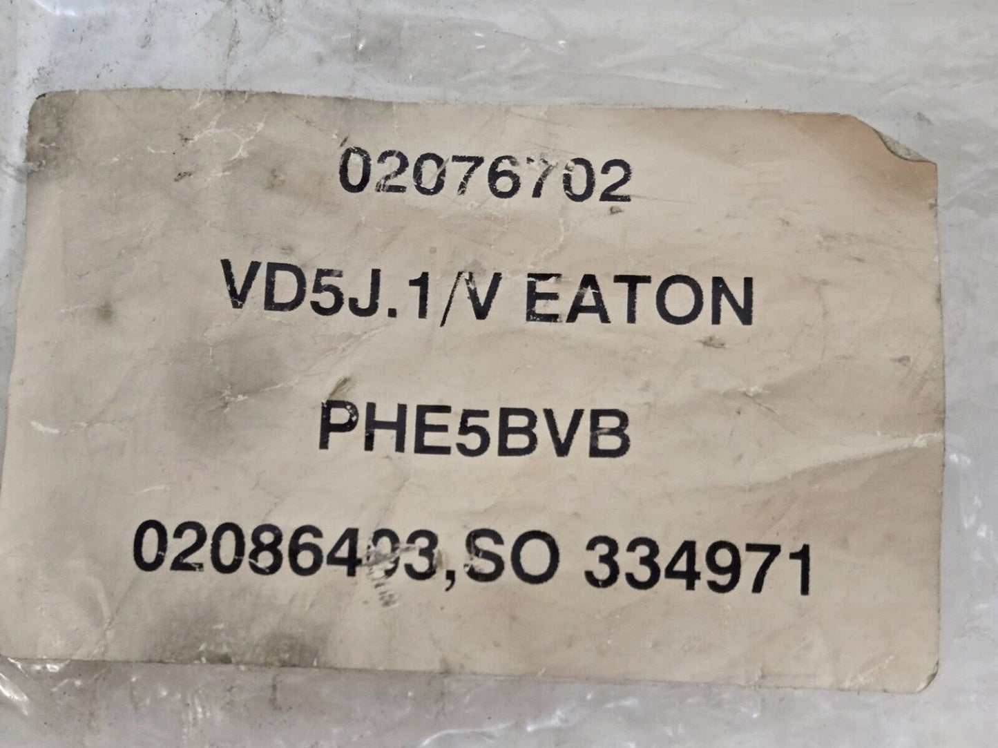 Eaton Vickers VD5J.1/V Valve PHE5BVB with Canfield Connector 9-FAC211M-009