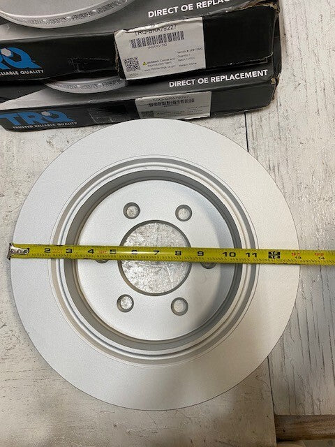 Set of 2 TRQ G-Coated Premium Disc Brake Rotors BRA79227 (2 Quantity)