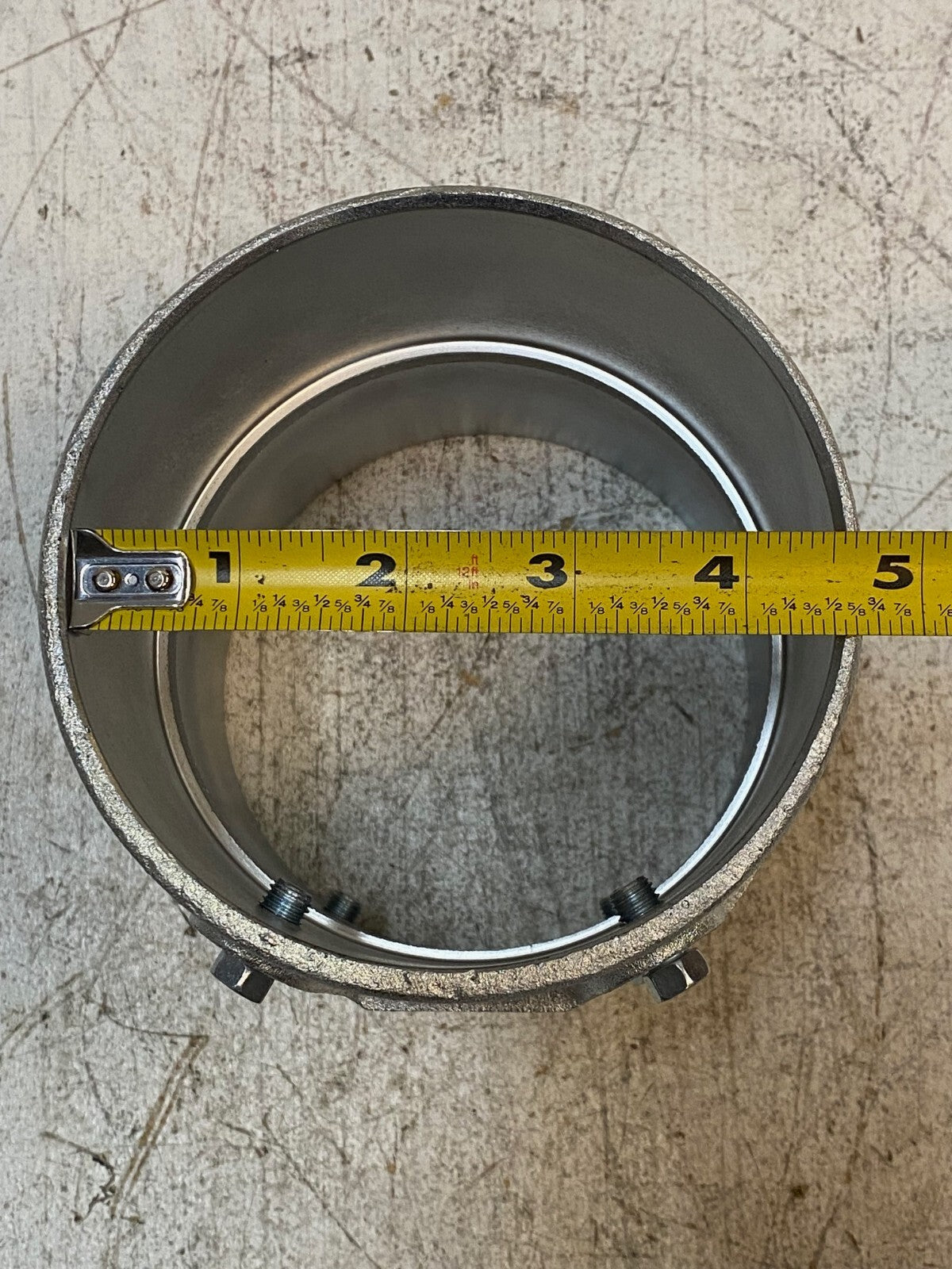 Iron Set Screw Coupling Threadless Rigid Conduit 4-1/2" (116mm) | 5-1/2" Length
