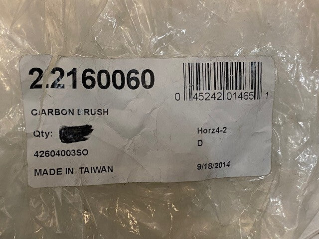 20 Quantity of Carbon Brushes 22-16-0060 Model 6370 | 21mm x 13mm (20 Quantity)