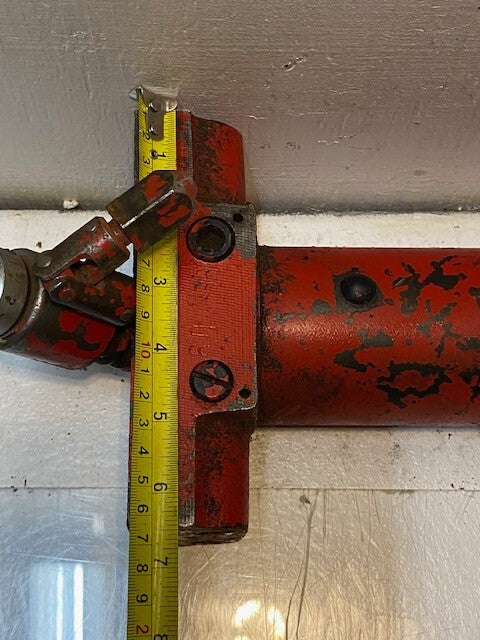 Vintage Hydraulic Unit Cylinder 30mm 4" Shaft 15" L 6-1/2" W 6" H