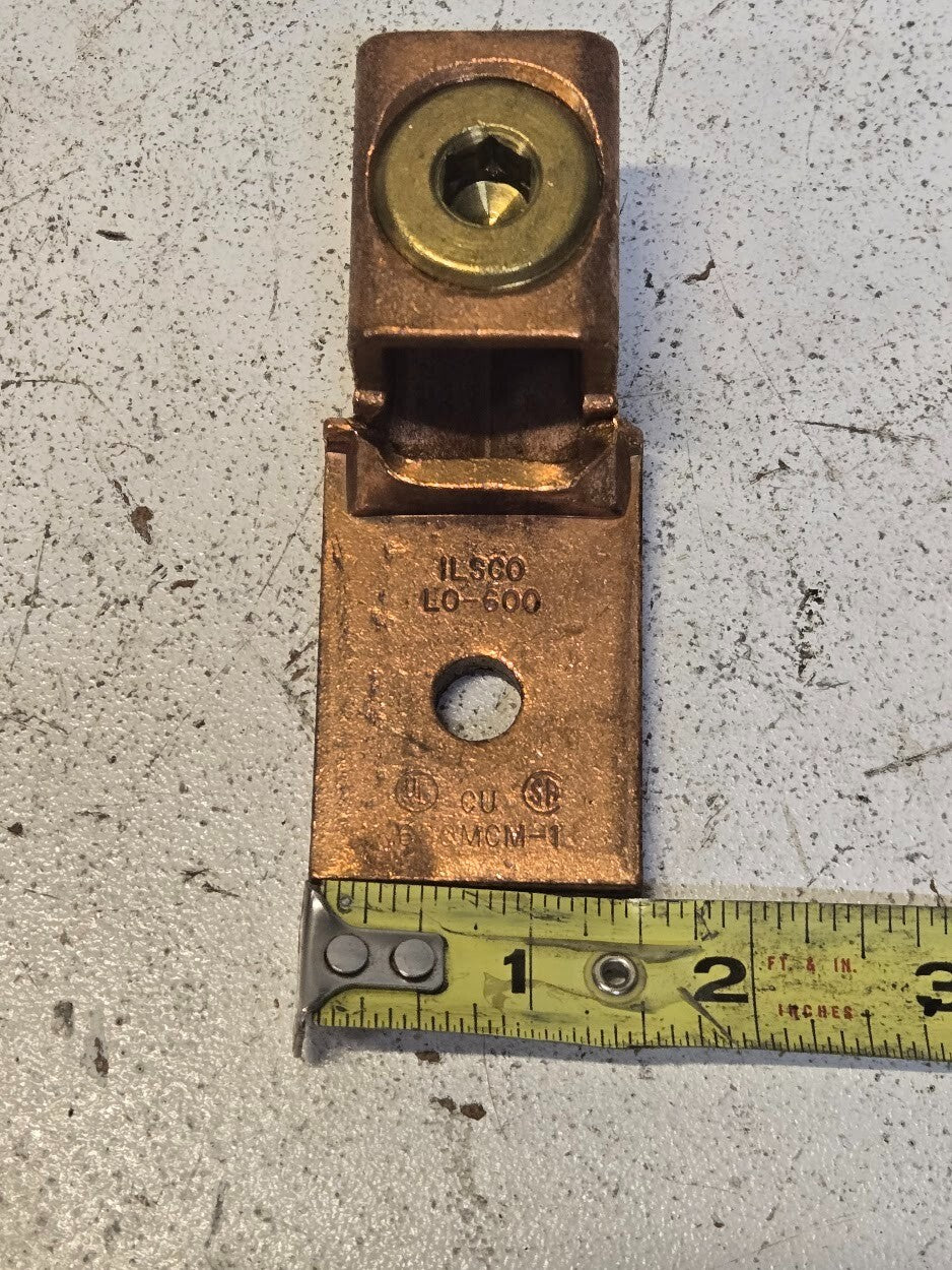 3 Quantity of ILSCO LO-600 Mechanical Cable Lug 600MCM-1 (3 Quantity)