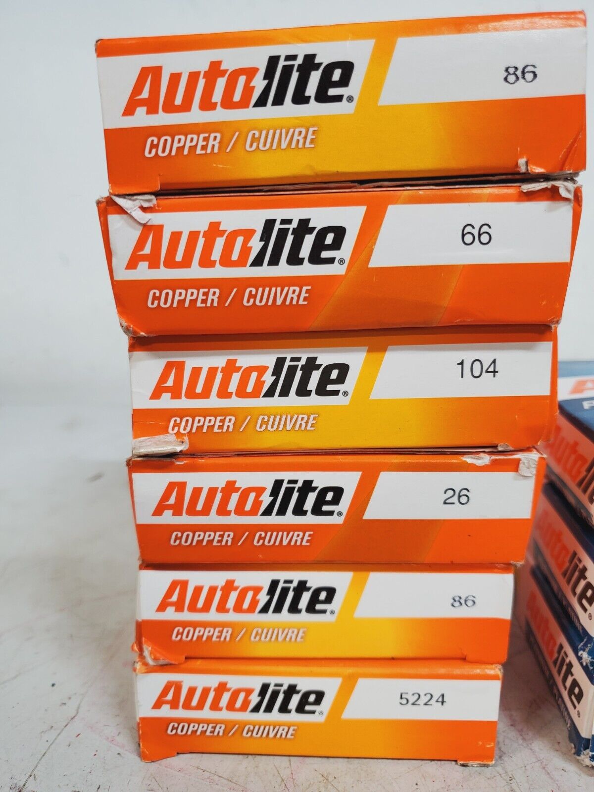 38 Quantity of Autolite Copper Platinum Double Platinum Spark Plugs  (38 Qty)