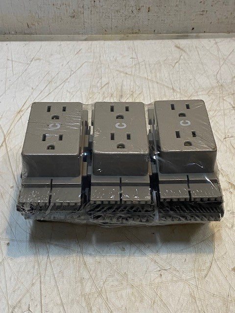 Pack of 6 Herman Miller E1311.C-WN Power Plug Receptacles Furniture Power Ports