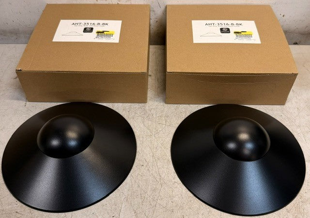 2 Quantity AMP Brass Black Patch & Area Light Shade AHT-3516-B-BK | 526240
