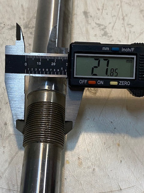 V-Rod Front Fork Inner Tube Fluid Pump Shaft 26-1/2" Long 16mm End 14mm Bore