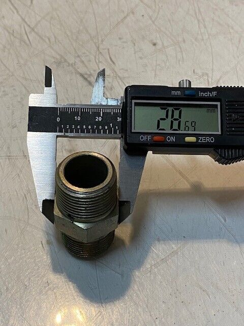 28 Quantity of PC Male to Male Hex Nipples 21 | 27mm Thread 29mm OD 18mm ID