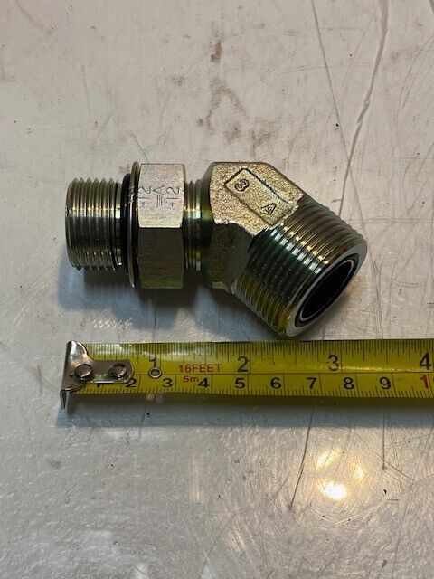 New Holland Elbow Fitting 85803487 | 36mm Thread 21mm ID 27mm Thread 15mm ID