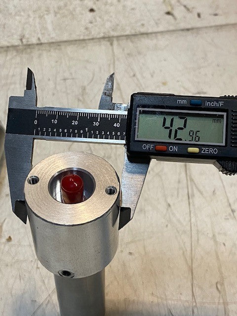 3 Quantity of Universal Stub Shafts 5" Long 43mm OD 29mm Shaft 22mm End (3 Qty)