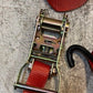 4 Qty of US Cargo 1" x 15' Ratchet Strap w/ Vinyl Ctd S-Hooks 2615WHVC (4 Qty)
