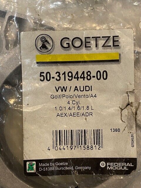 Goetze 50-319448-00 Crankshaft Seal