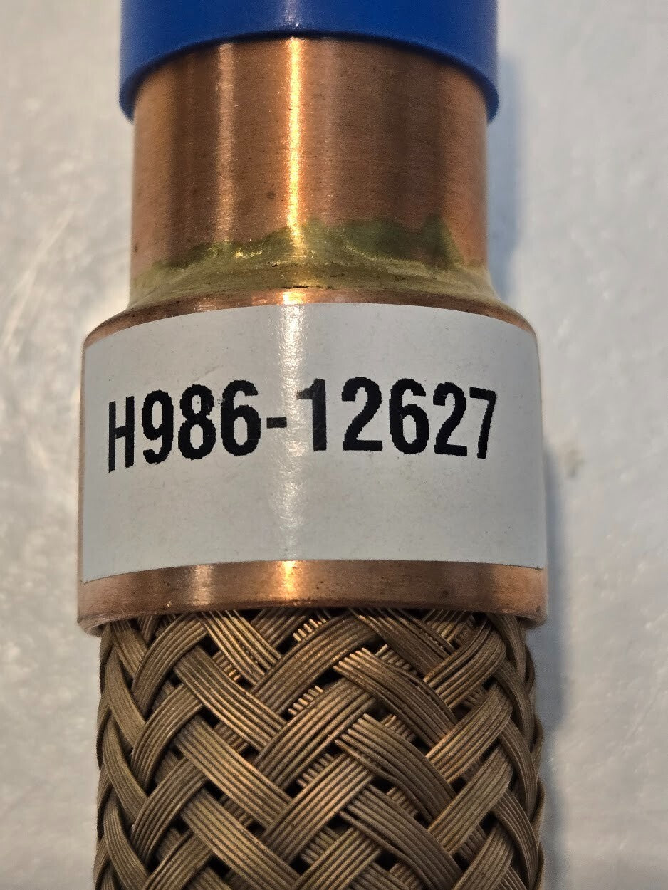 Bronze Hose and Braid H986-12627 | 7" Long with 1" Copper Sweat Ends
