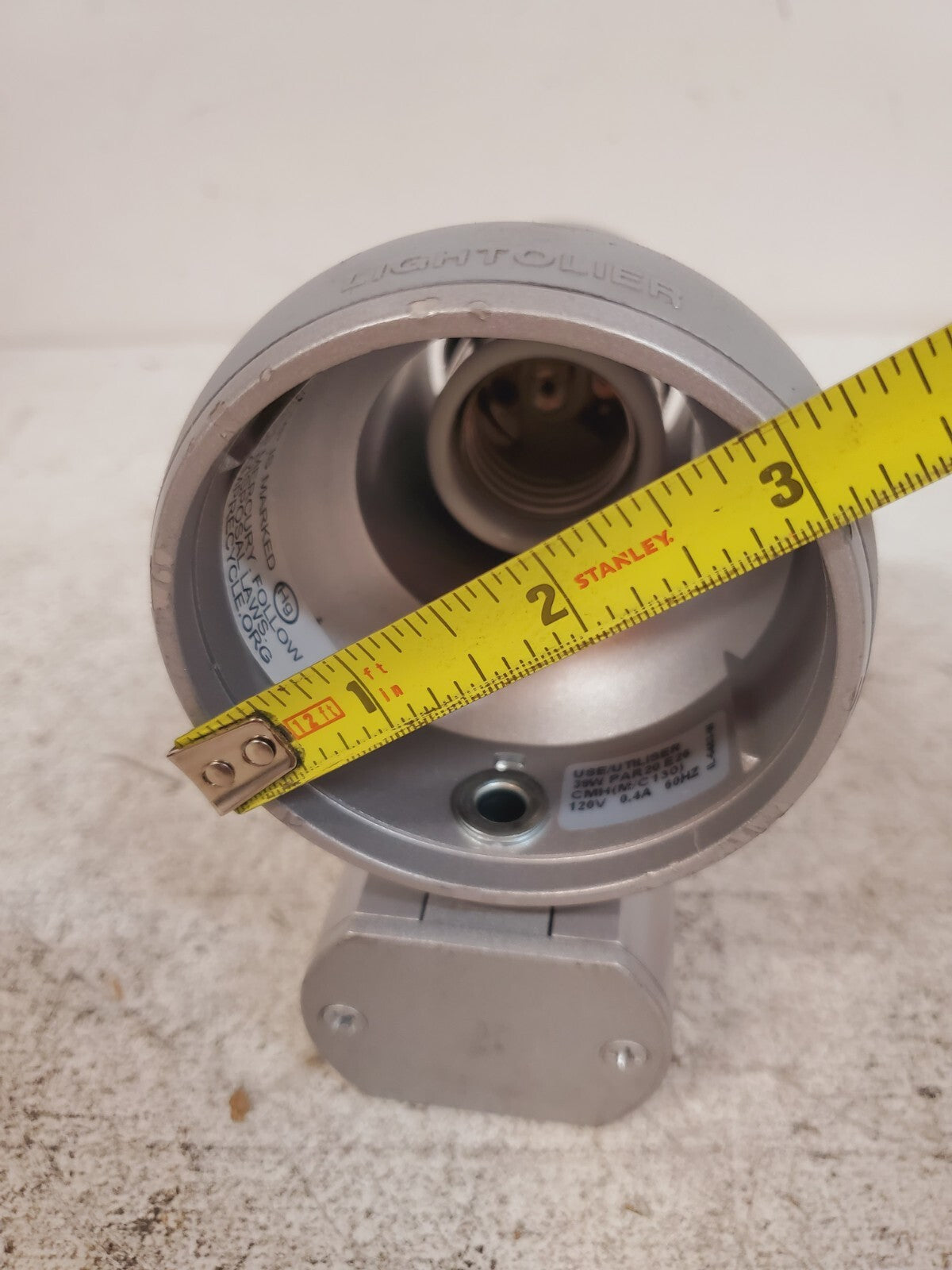 Lightolier Mini HID Step Spot 8105AL 39W PAR20 E26 CMH (M/C 130) 120V