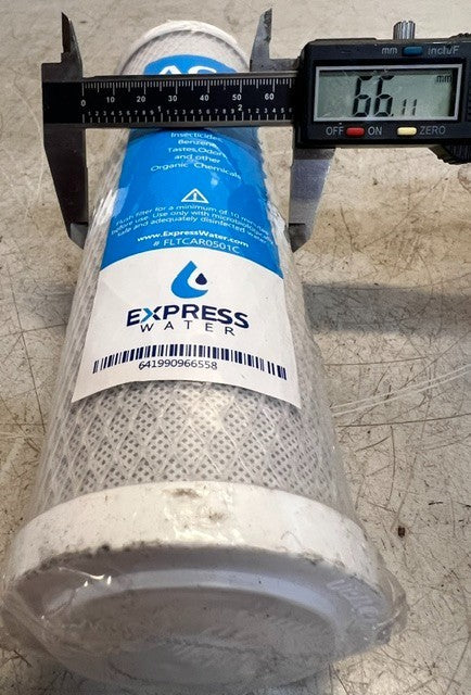 Express Water 5 Micron Activated Carbon Block Replacement Filter FLTCAR0501C