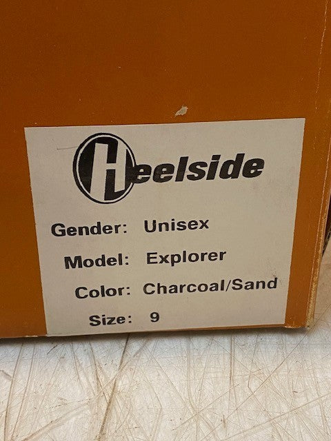 Heelside Boots Model Explorer Color Charcoal/Sand Size 9 Thermal Insulation