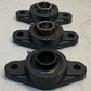 3 Quantity of Peer 2-Bolt FT205 Flange Bearings UC205-16 | 25mm Bore (3 Qty)