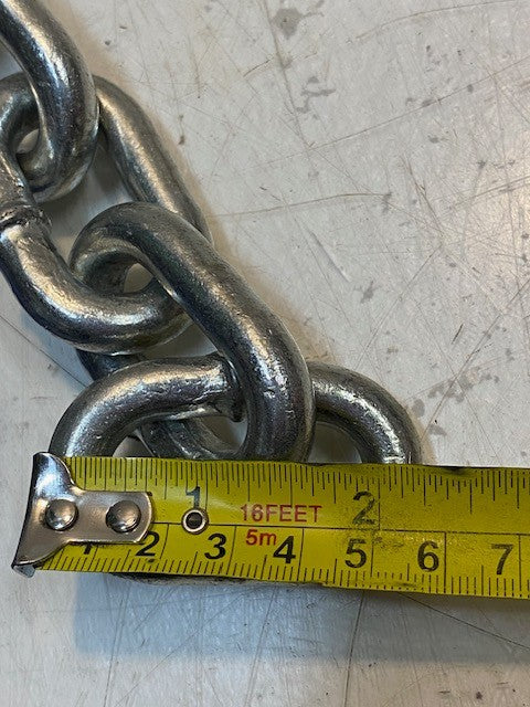 Trailer Safety Chain With 4" Slip Hook 2-3/4" Wide 11" Long 2-1/4" Links