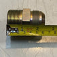 4 Qty of Hydraulic Triple-Lok Flare Adapters 2-3/8" L 41mm Thread 27mm ID -4 Qty